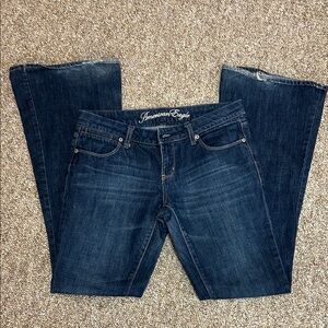 American Eagle Outfitters Dark Blue Flare Jeans
